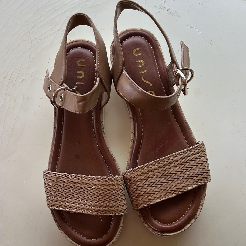 Unisa Tan Woven Sandals - Picture 4 of 6
